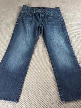 Rock & Republic Men's Medium Wash Floyd bootcut Jeans 34/28 button fly